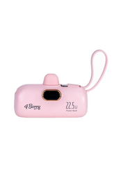 4Berry - 4Berry Smart Power Bank Pembe (22.5 W -5000 mah)(LIGHTNING)