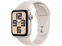 Apple - Apple Watch SE 2023 GPS MR9V3TU/A 40 mm Yıldız Işığı Alüminyum Kasa ve Yıldız Işığı Spor Kordon - M/L