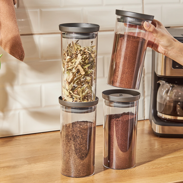 Emsan Arya 4'lü Büyük Saklama Kabı Gri