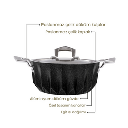 Emsan Diagon 20 cm Derin Tencere - Thumbnail