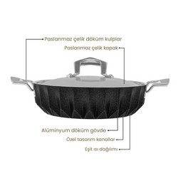 Emsan Diagon 26 cm Karnıyarık Tencere - Thumbnail