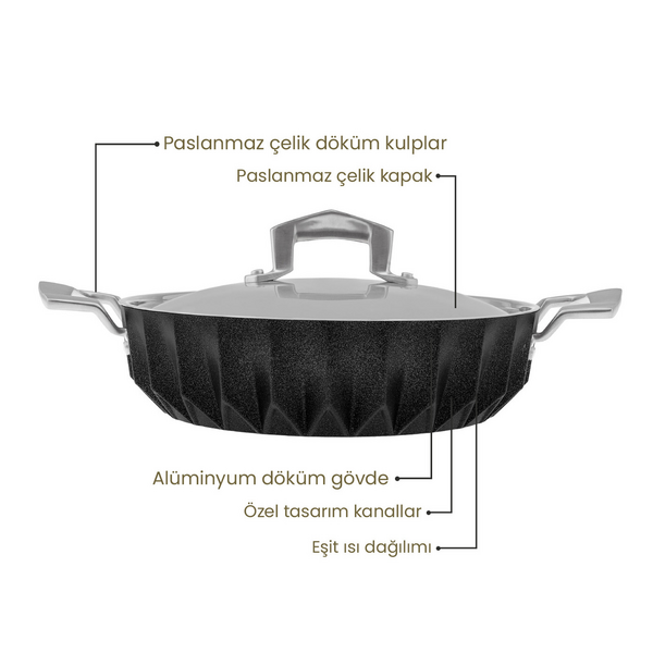 Emsan Diagon 26 cm Karnıyarık Tencere