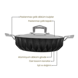 Emsan Diagon 30 cm Karnıyarık Tencere - Thumbnail