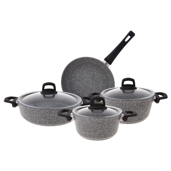 Emsan Premium-S Pro Grey 7 Parça Granit Tencere Seti