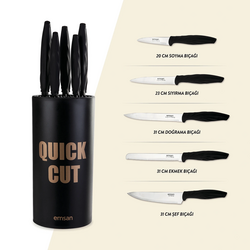 Emsan Quick Cut 6 Parça Bıçak Seti - Thumbnail