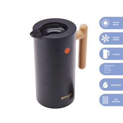 Emsan Radyant Siyah Termos 1100 ml - Thumbnail