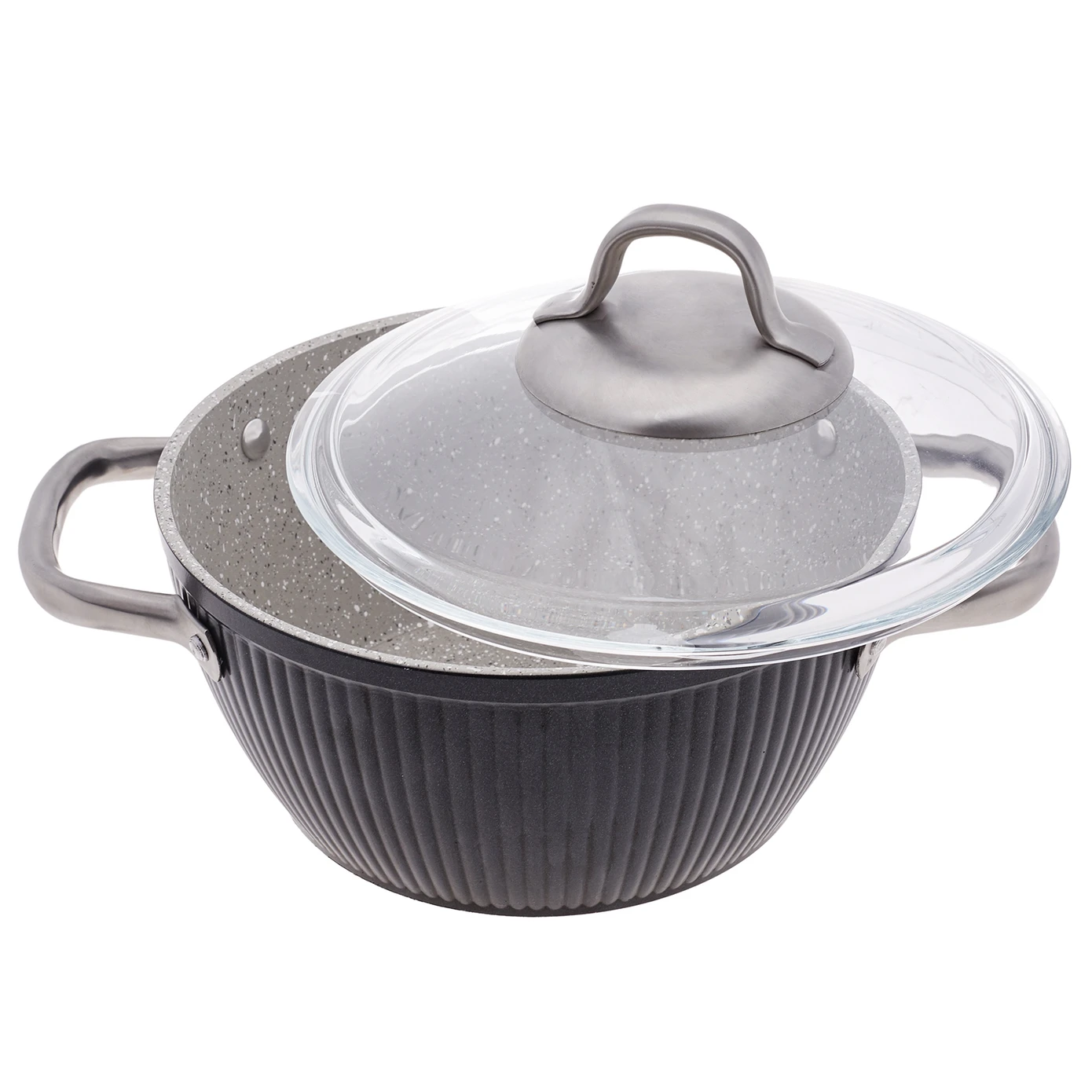 Emsan Sansa Granit Derin Tencere 24 cm - Thumbnail
