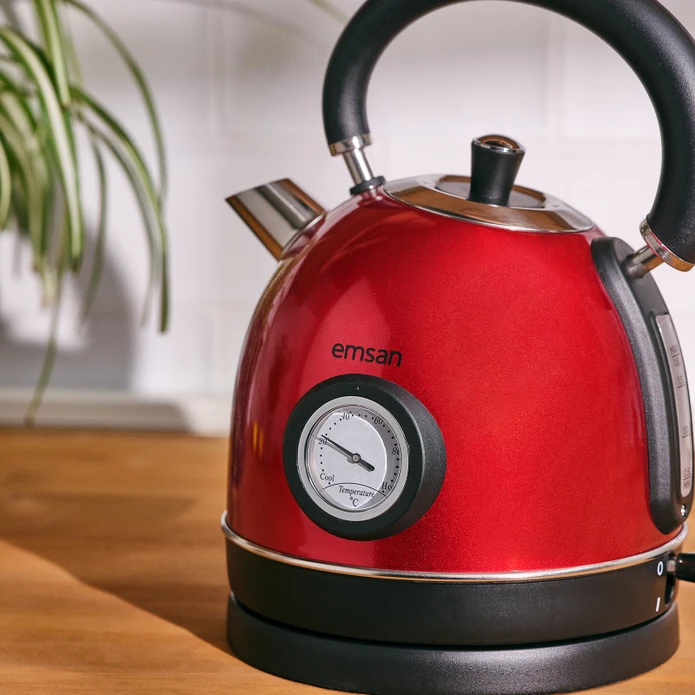 Emsan Turtle Kettle Red - Thumbnail