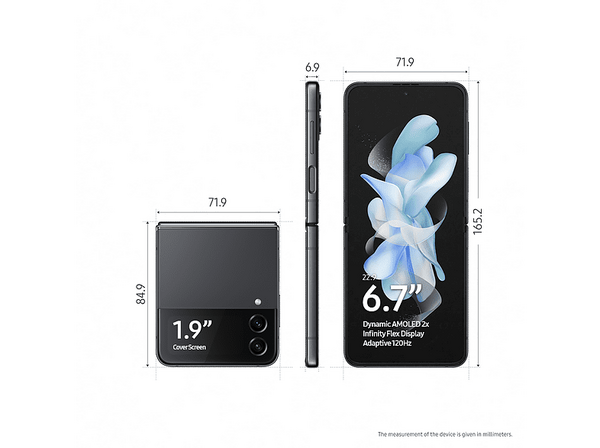 Samsung Galaxy Z Flip 4 8 GB/128 GB Graphite (Samsung Türkiye Garantili)