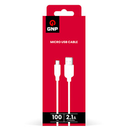 Gnp - Gnp 2.1 Mah Micro USB Kablo Beyaz