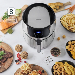 Homend Airfryday 2502H 8 Programlı Dokunmatik Ekranlı 5 L Airfryer - Thumbnail