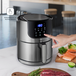 Homend Airfryday 2502H 8 Programlı Dokunmatik Ekranlı 5 L Airfryer - Thumbnail