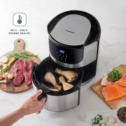 Homend Airfryday 2502H 8 Programlı Dokunmatik Ekranlı 5 L Airfryer - Thumbnail