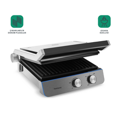 Homend Grilliant 1344H Inox Gövdeli, Döküm Plakalı Tost ve Izgara Makinesi - Thumbnail