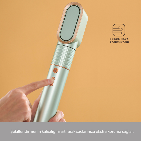 Homend Hairmony 4606H Saç Kurutma ve Şekillendirme Seti Su Yeşili