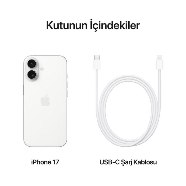 iPhone 17 256GB Beyaz (Apple Türkiye Garantili)