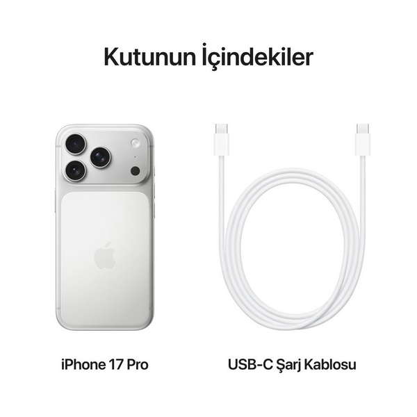 iPhone 17 Pro 1TB Gümüş (Apple Türkiye Garantili)