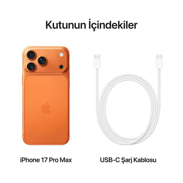 iPhone 17 Pro Max 2TB Kozmik Turuncu (Apple Türkiye Garantili)