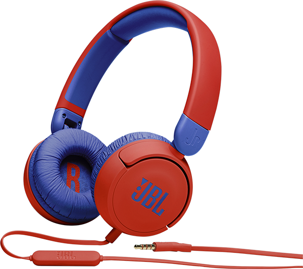 JBL JR310 Kablolu Kulak Üstü Çocuk Kulaklığı Kırmızı (JBL Türkiye Garantili)