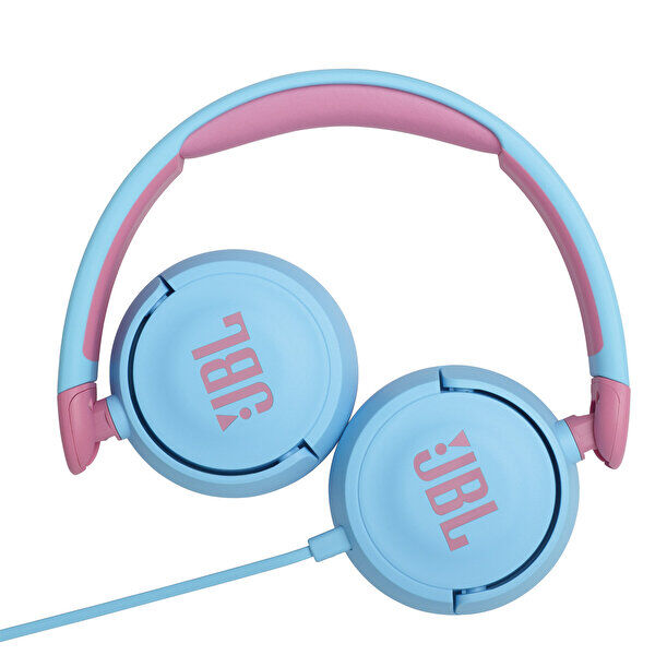 JBL JR310 Kablolu Kulak Üstü Çoçuk Kulaklığı Mavi (JBL Türkiye Garantili)
