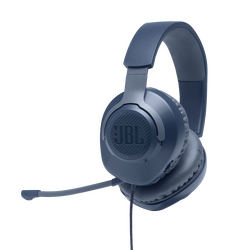 JBL QUANTUM 100 Kulak Üstü Gaming Kulaklık Mavi ( JBL Türkiye Garantili ) - Thumbnail