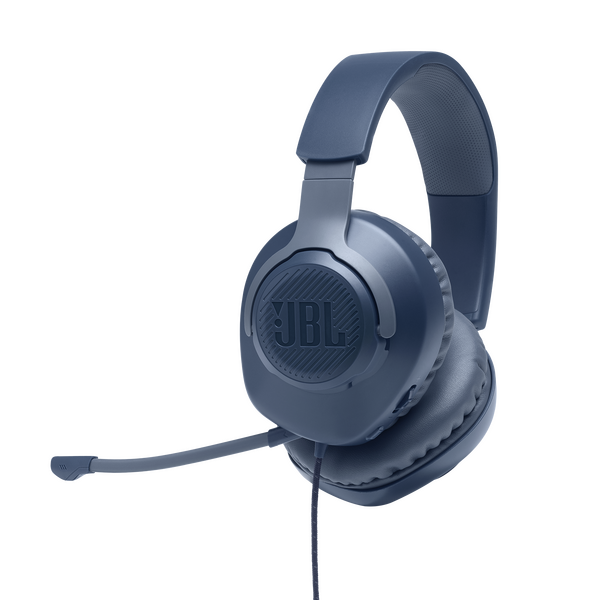 JBL QUANTUM 100 Kulak Üstü Gaming Kulaklık Mavi ( JBL Türkiye Garantili )
