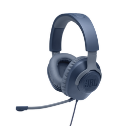 JBL QUANTUM 100 Kulak Üstü Gaming Kulaklık Mavi ( JBL Türkiye Garantili ) - Thumbnail