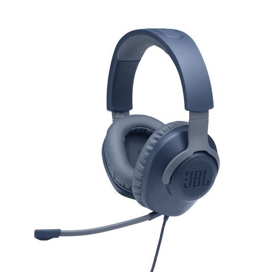 JBL QUANTUM 100 Kulak Üstü Gaming Kulaklık Mavi ( JBL Türkiye Garantili )