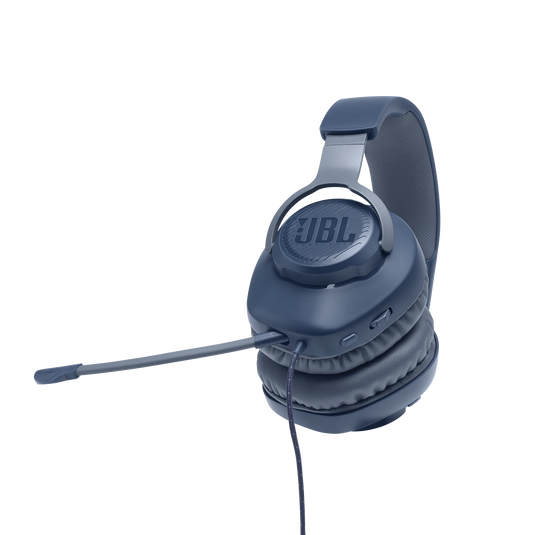 JBL QUANTUM 100 Kulak Üstü Gaming Kulaklık Mavi ( JBL Türkiye Garantili )