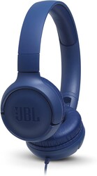 JBL - JBL Tune 500 Kablolu Mikrofonlu Kulak Üstü Kulaklık Mavi ( JBL Türkiye Garantili )
