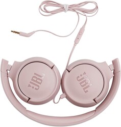 JBL Tune 500 Kablolu Mikrofonlu Kulak Üstü Kulaklık Pembe ( JBL Türkiye Garantili ) - Thumbnail