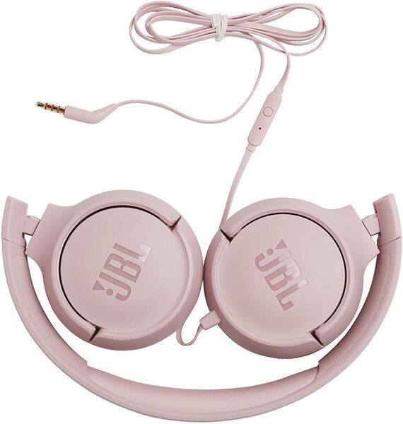 JBL Tune 500 Kablolu Mikrofonlu Kulak Üstü Kulaklık Pembe ( JBL Türkiye Garantili )