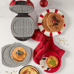 Karaca Funday Çıkarılabilir Plakalı 3’ü 1 Arada Waffle Krep ve Künefe Makinesi Krem - Thumbnail