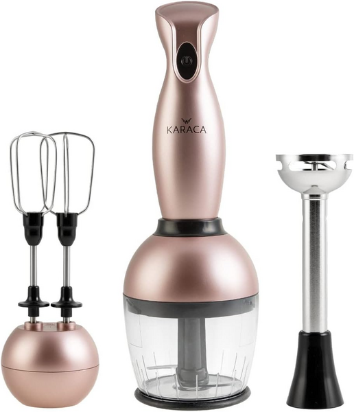 Karaca Pro-Midi 3'lü 550 W Blender Seti Rose Gold