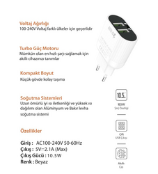 LDNIO 2.1A Çift USB Şarj Cihazı A202 - Thumbnail