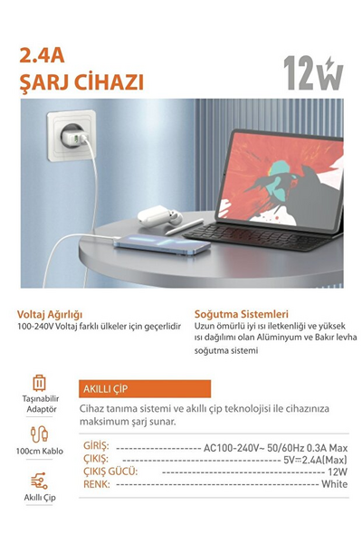 LDNIO Ev Şarj Seti A2221 + Type-C Kablo