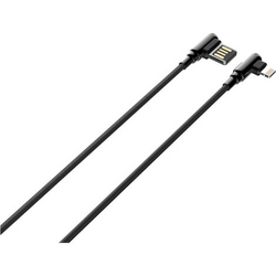 LDNIO - LDNIO LS422 Lightning 90 Derece Şarj ve Veri Aktarım Kablosu Gri