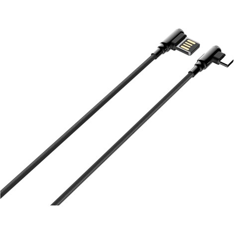 LDNIO LS422 Type-C 90 Derece Şarj ve Veri Aktarım Kablosu Gri