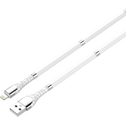 LDNIO - LDNIO LS511 Lightning Mıknatıslı Şarj ve Veri Aktarım Kablosu Beyaz