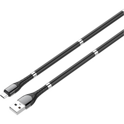 LDNIO - LDNIO LS511 Type-C Mıknatıslı Şarj ve Veri Aktarım Kablosu Siyah