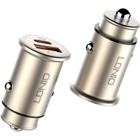 LDNIO Type-C C506Q Araç Şarj Başlığı ve Şarj Kablosu