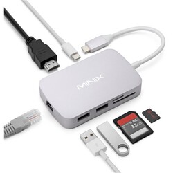 Minix USB-C Multiport Adaptör Gümüş - Thumbnail