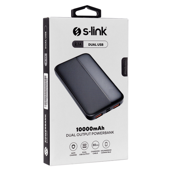 S-link IP-G10N 10000 mAh Powerbank Siyah
