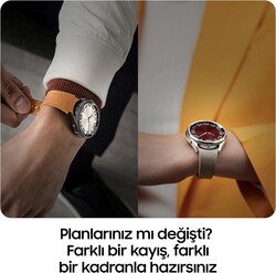 Samsung Galaxy Watch 6 Classic 47 MM Gümüş Akıllı Saat (Samsung Türkiye Garantili) - Thumbnail