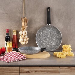 Schafer - Schafer Eternal 2'li Sahan Set Gri 20 cm + Tava 26 cm