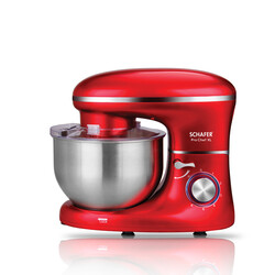 Schafer - Schafer Prochef XL 5 Litre 6 Parça Kırmızı Stand Mikser