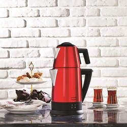 Schafer Teepoınt Kırmızı Elektrikli Çay Makinesi - Thumbnail