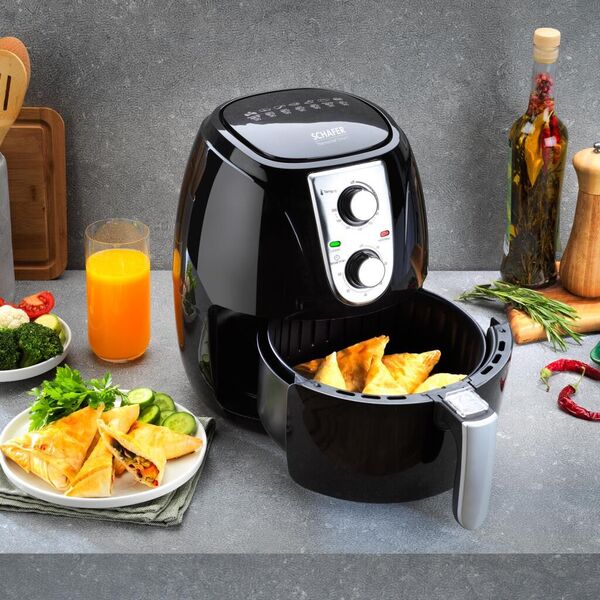 Schafer Thermochef Smart Airfryer/Sıcak Hava Fritözü Siyah