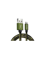 Soultech - Soultech DK031 2A Type-C Army Metal Platinum Data Kablo Kamuflaj