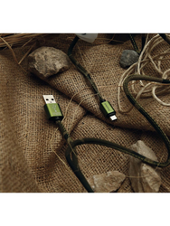 Soultech DK031 2A Type-C Army Metal Platinum Data Kablo Kamuflaj - Thumbnail